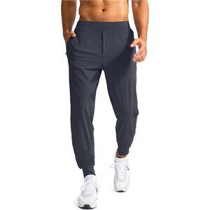 Men's Golf Joggers Pants with Zipper Pockets Stretch Slim Fit Track Pants